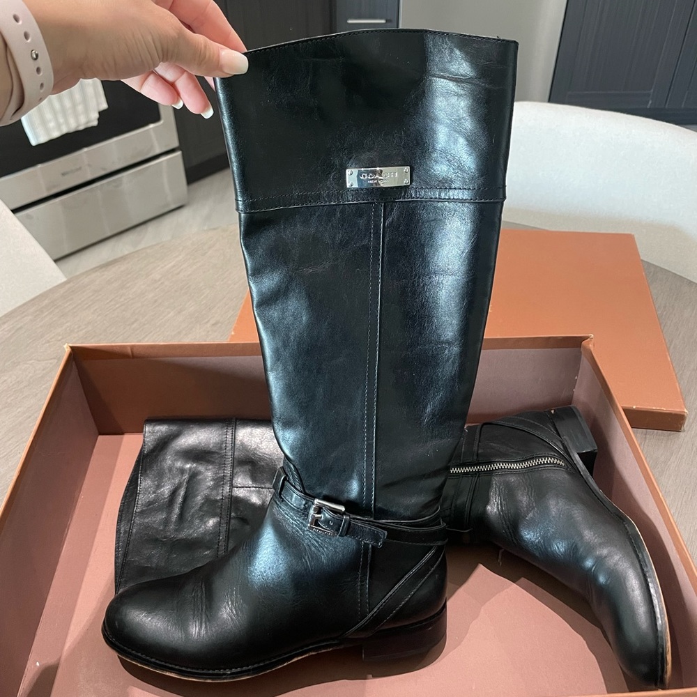 Coach riding boots